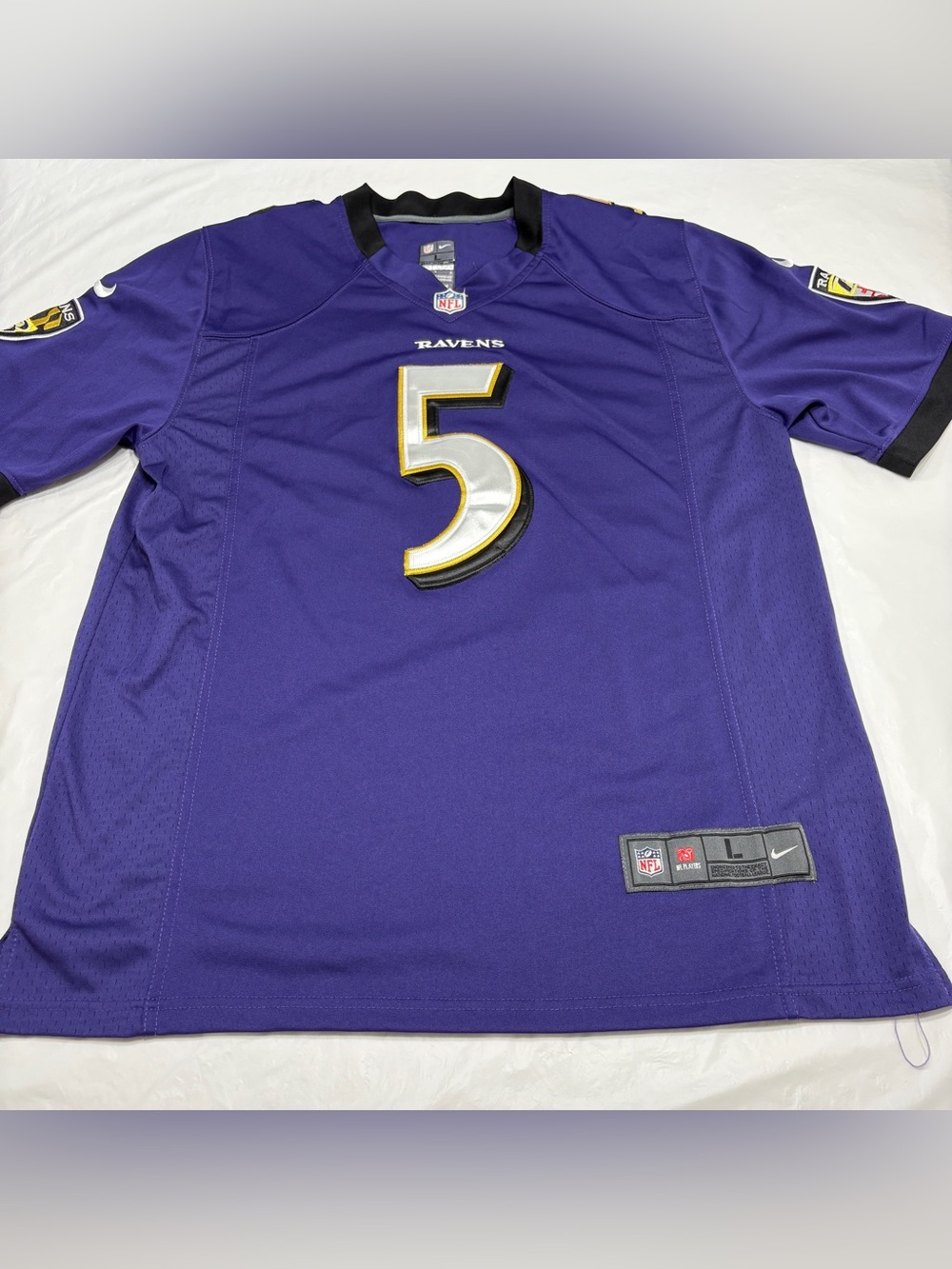 Nike On Field Baltimore Ravens Joe Flacco #5 Jersey Men’s Large